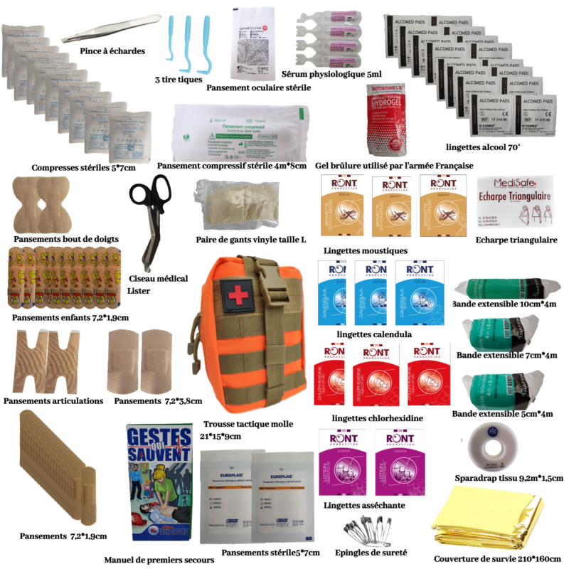 Trousse orange complète 103 pièces