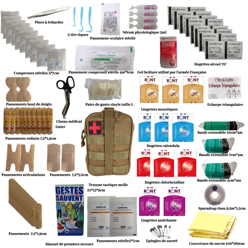 Trousse KAKI kit complet 103 piéces