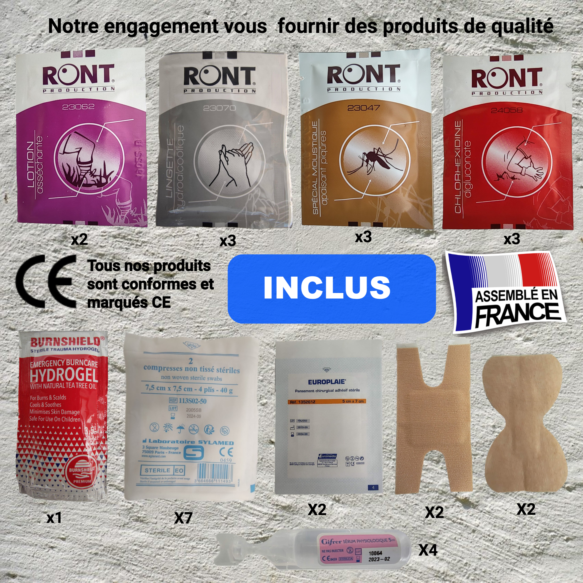 Trousse rouge complète 103 piéces - SECUENOR