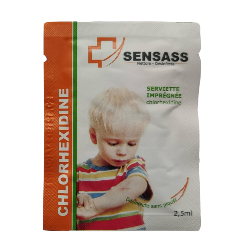Lingette Chlorhexidine