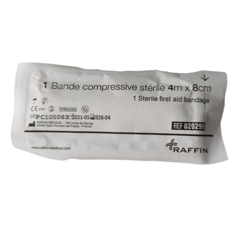 Bande compressive 4m*8cm stérile